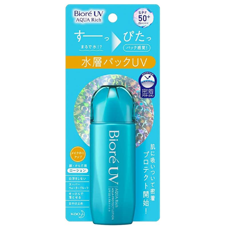 Biore UV Aqua Rich Aqua Protect Lotion SPF50+/PA++++ 70ml , Biore , บิโอเร ยูวี อะควา ริช อะควา โพรเทค โลชั่น เอสพีเอฟ50+ พีเอ++++ , กันแดดบิโอเร